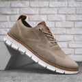 Baskets homme maille à lacets, coloris Kaki