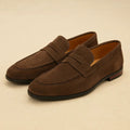 Mocassins penny homme à semelle basse, coloris Marron