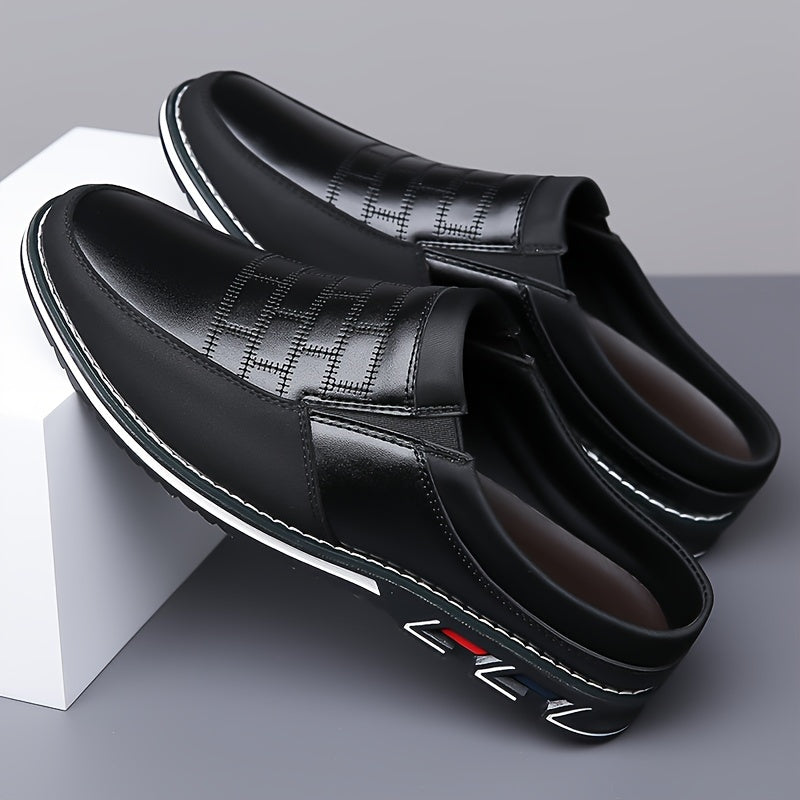 Mules homme bicolores à enfiler, coloris Noir